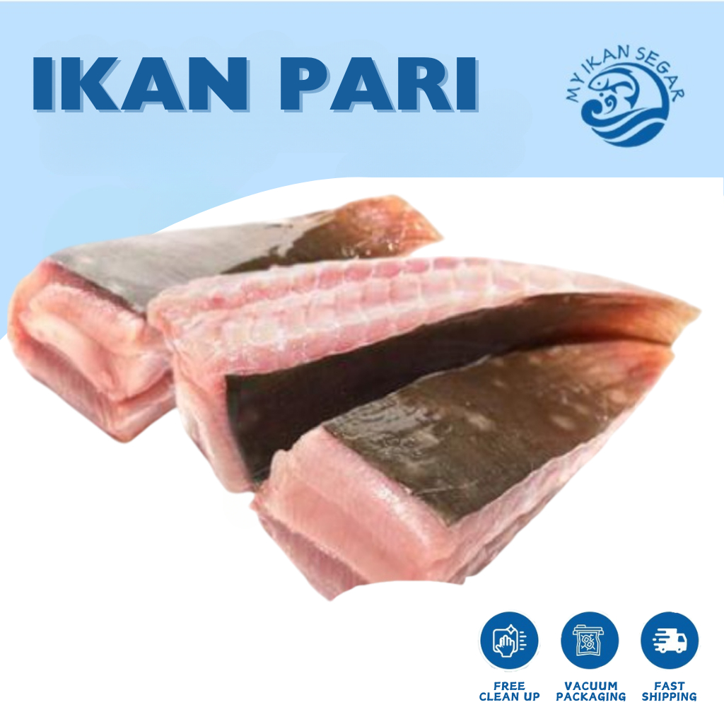 IKAN PARI 500G/1KG (SIAP SIANG & CUCI) IKAN PARI FROZEN FOOD PARI IKAN ...