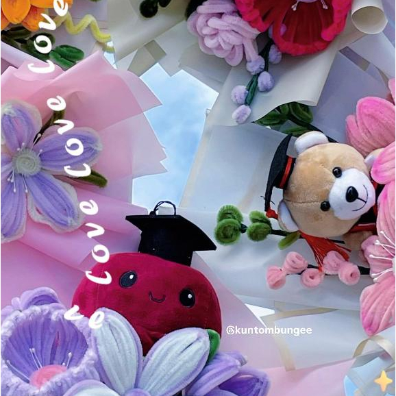 Flower Bouquet/ Bunga Kawat Bulu Shopee Malaysia