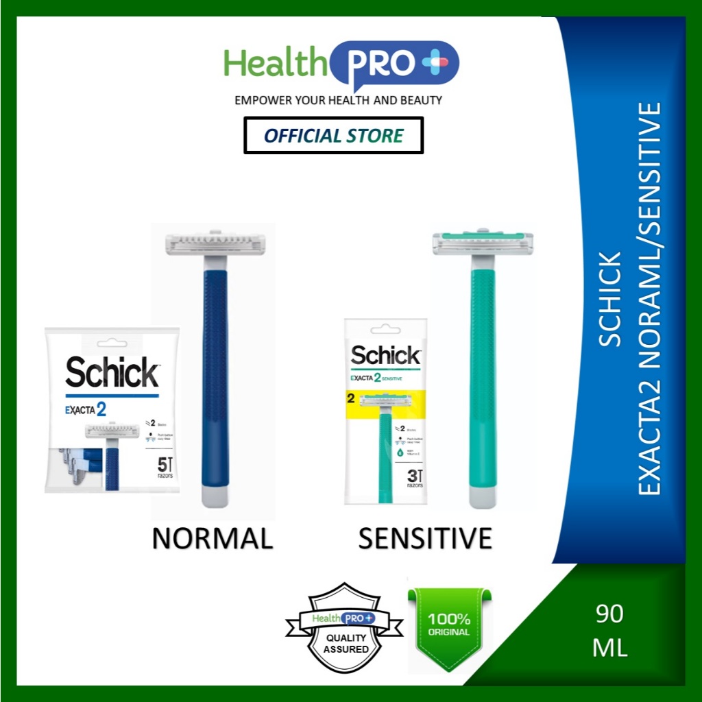 SCHICK Exacta 2 Normal/Sensitive Disposable Razor 1S | Shopee Malaysia