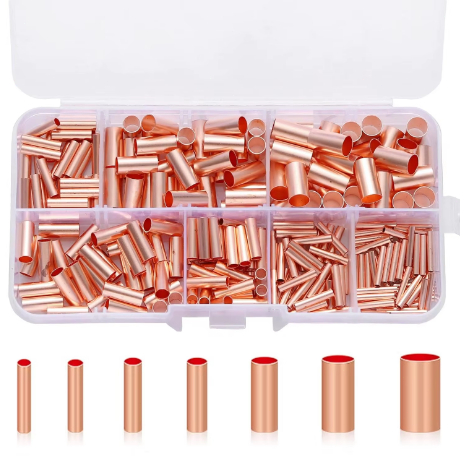 Electrical Connection Kit 250Pcs GT Small Copper Tube Terminal Cable ...