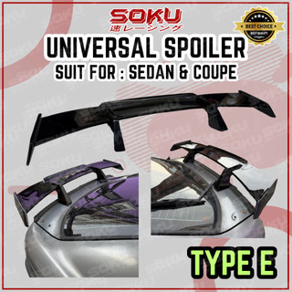 UNIVERSAL SEDAN COUPE SPOILER CAR GT SPORTY WING REAR BODYKIT TYPE E ...
