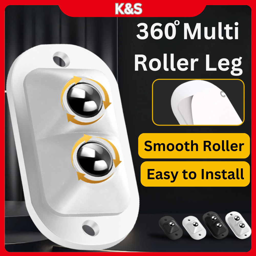 Furniture Roller / 360 Direction Roller Pvc / Multi Roller Leg | Shopee ...