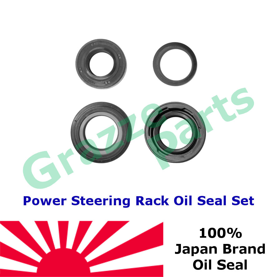 (4pc) Japan Power Steering Gear Rack Box Oil Seal Repair Kit Set Proton ...