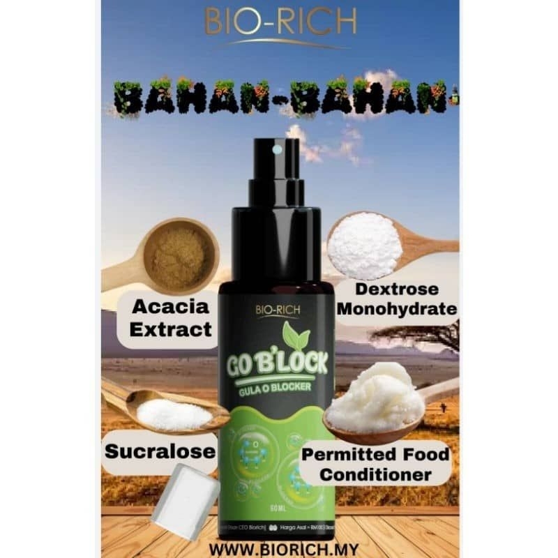 GULA O SPRAY GO B'LOCK BIORICH ORIGINAL HQ | Shopee Malaysia