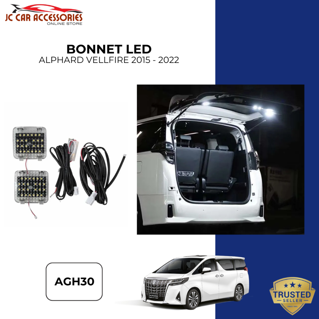 Toyota Alphard Vellfire Rear Bonnet Led Luggage Boot Lamp Trunk Light ...