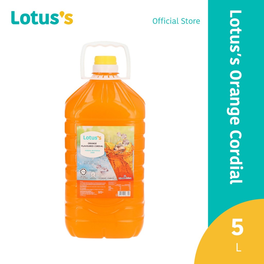 Lotus's Orange Flavoured Cordial 5L | Shopee Malaysia