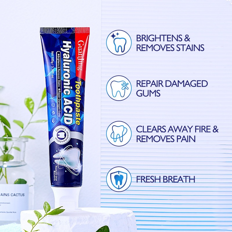 Hyaluronic acid toothpaste Teeth whitening toothpaste pemutih gigi ubat ...