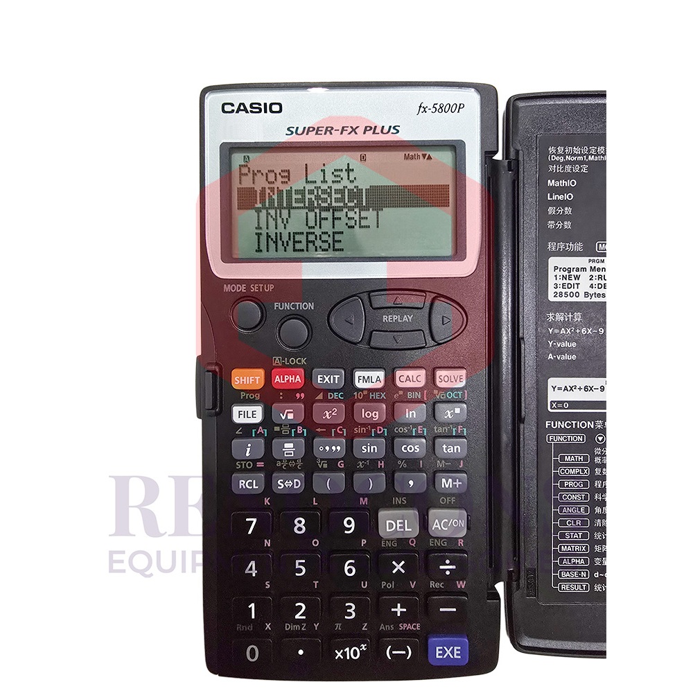 CASIO FX 5800P CASIO FX5800P FX 5800P PROGRAM CALCULATOR PROGRAMMABLE CALCULATOR Replace Casio FX602P FX 602P Shopee Malaysia