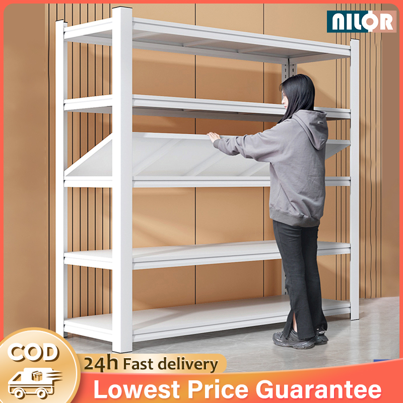 【Bearing 300kg】Metal Boltless Rack Dapur Rak Besi Bertingkat Store ...