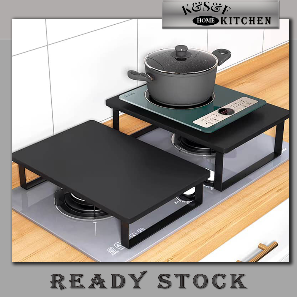 Kitchen Gas Stove Shelf Induction Cooker Rack Kitchen Storage Stand ...