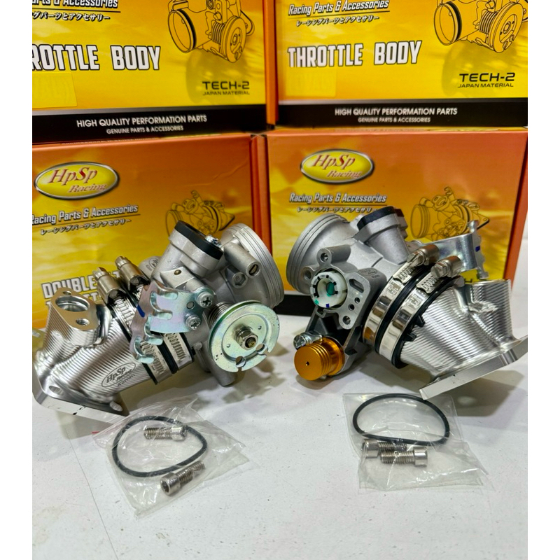 HPSP YAMAHA Y15 Y15ZR 42MM 45MM OVAL DOUBLE INJECTOR RACING THROTTLE ...
