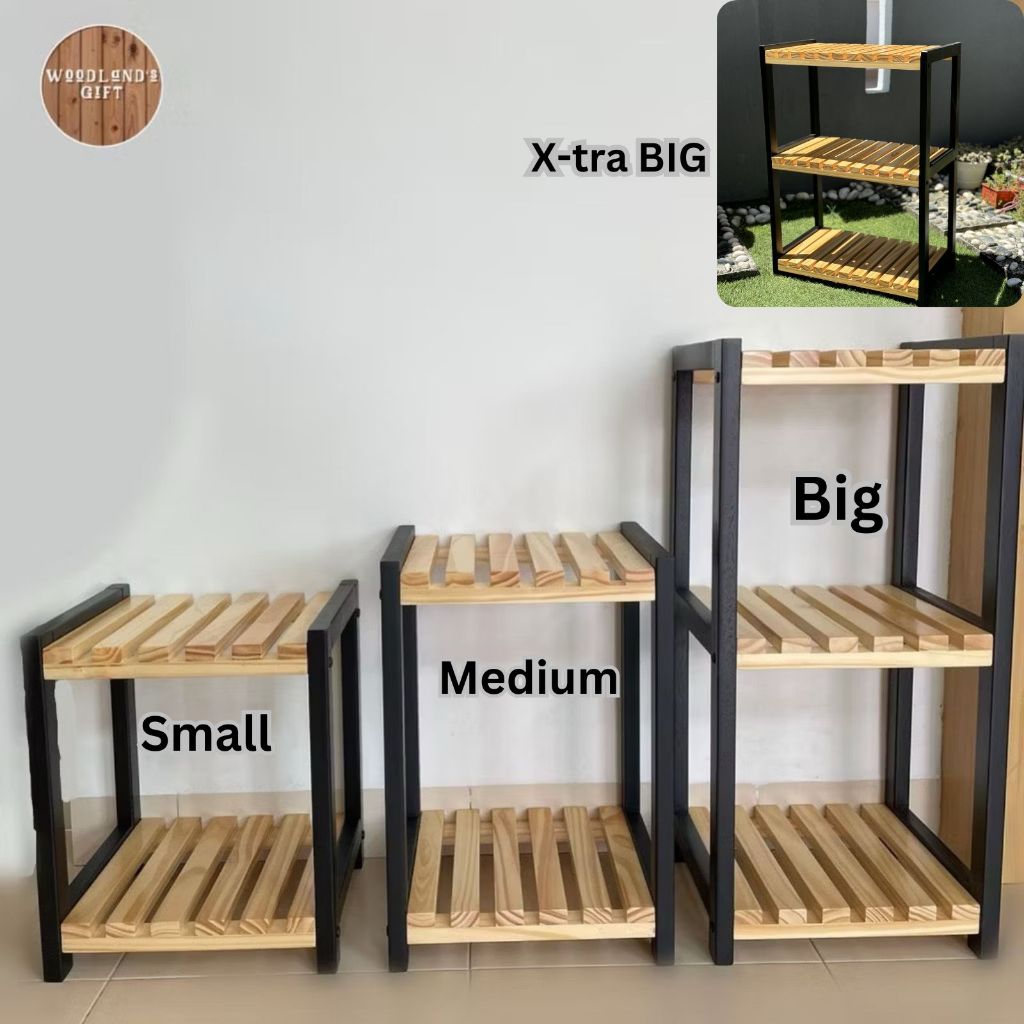 Solid Wood Multiple usage rack/rak dapur/kitchen cabinet(4 Size To ...