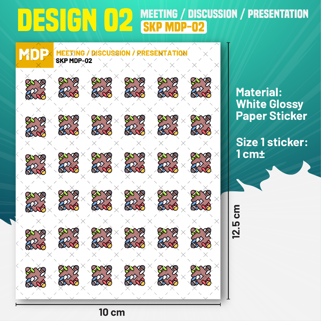 Meeting Discussion Presentation Reminder Calendar Planner Sticker ...