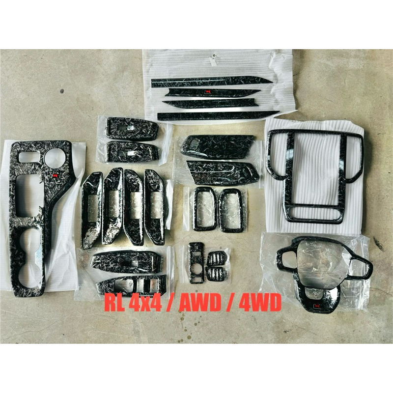Ford ranger T9 carbon interior side panel cover front dashboard handle ...