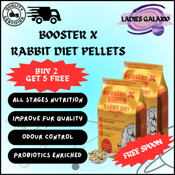 [𝐋𝐀𝐃𝐈𝐄𝐒 𝐆𝐀𝐋𝐀𝐗𝐈𝐎] BOOSTER X RABBIT DIET PELLETS 1.8KG RABBIT FOOD ...