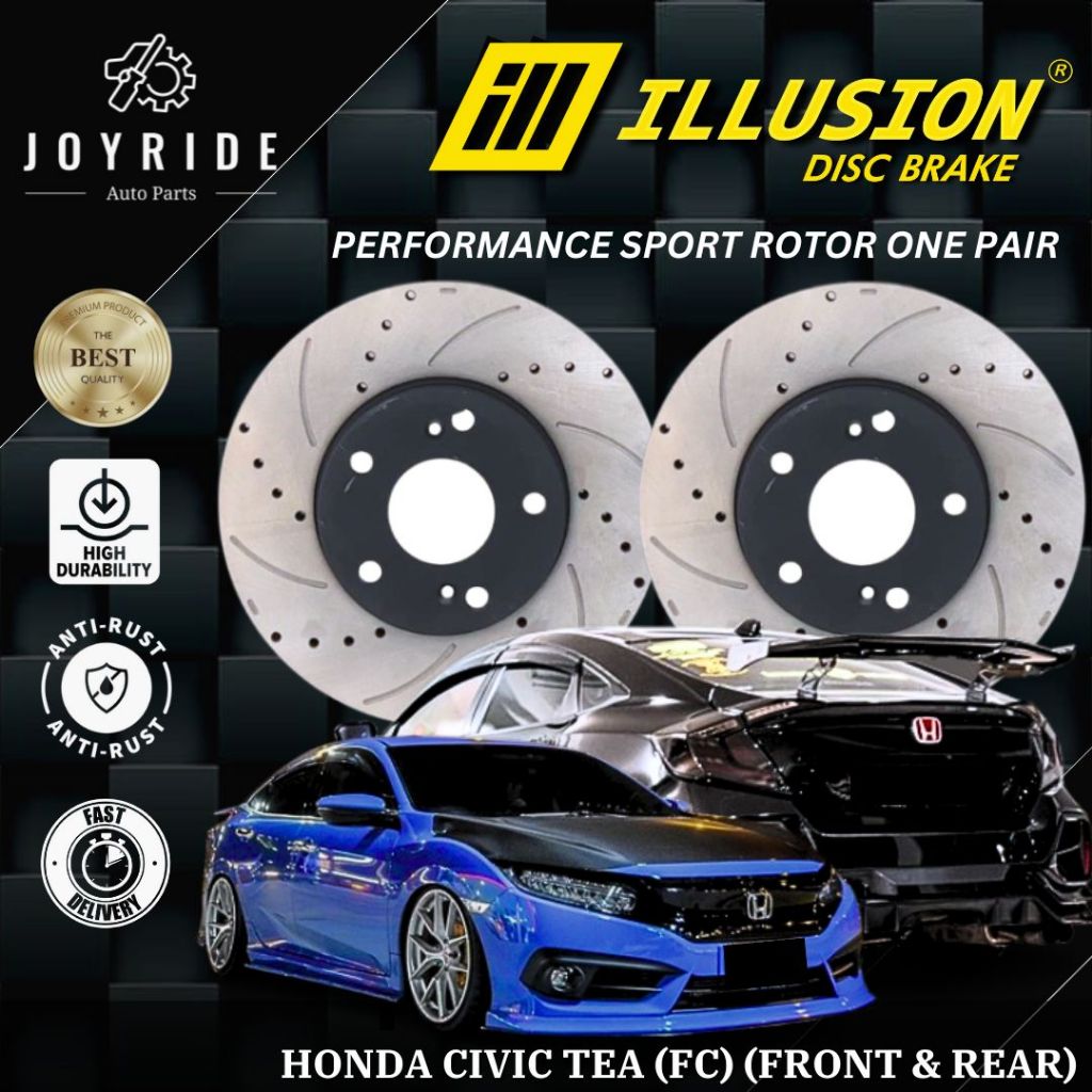 ILLUSION HONDA CIVIC FC TEA FRONT & REAR (DEPAN & BELAKANG) PERFORMANCE ...