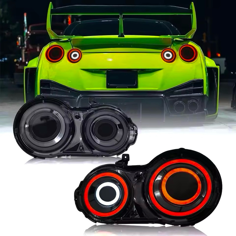 Nissan GTR R35 2007 - 2017 V2 rear led tail lamp fog light bar taillamp ...