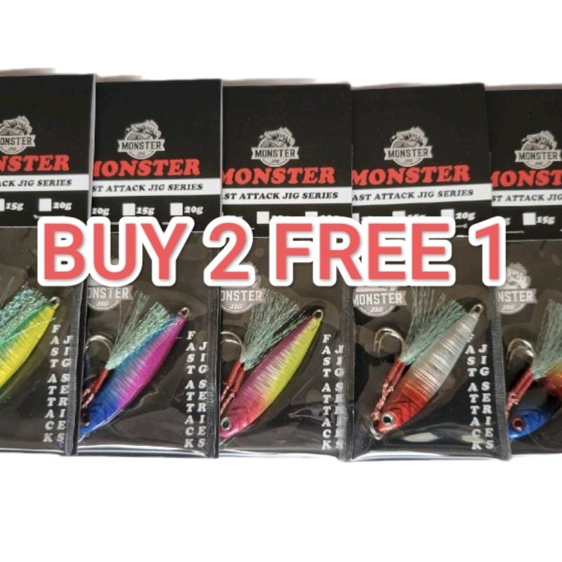 Monster jig/Slow Fall Attack Jig Series/Microjig killer | Shopee Malaysia