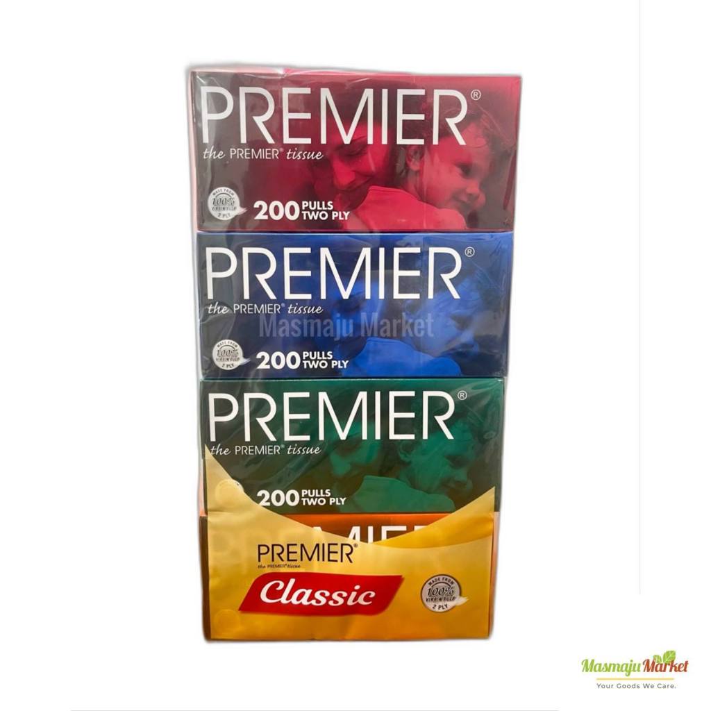 Premier Tissue Facial Tissue 4 Boxes 200 Pulls Two PLY | Shopee Malaysia