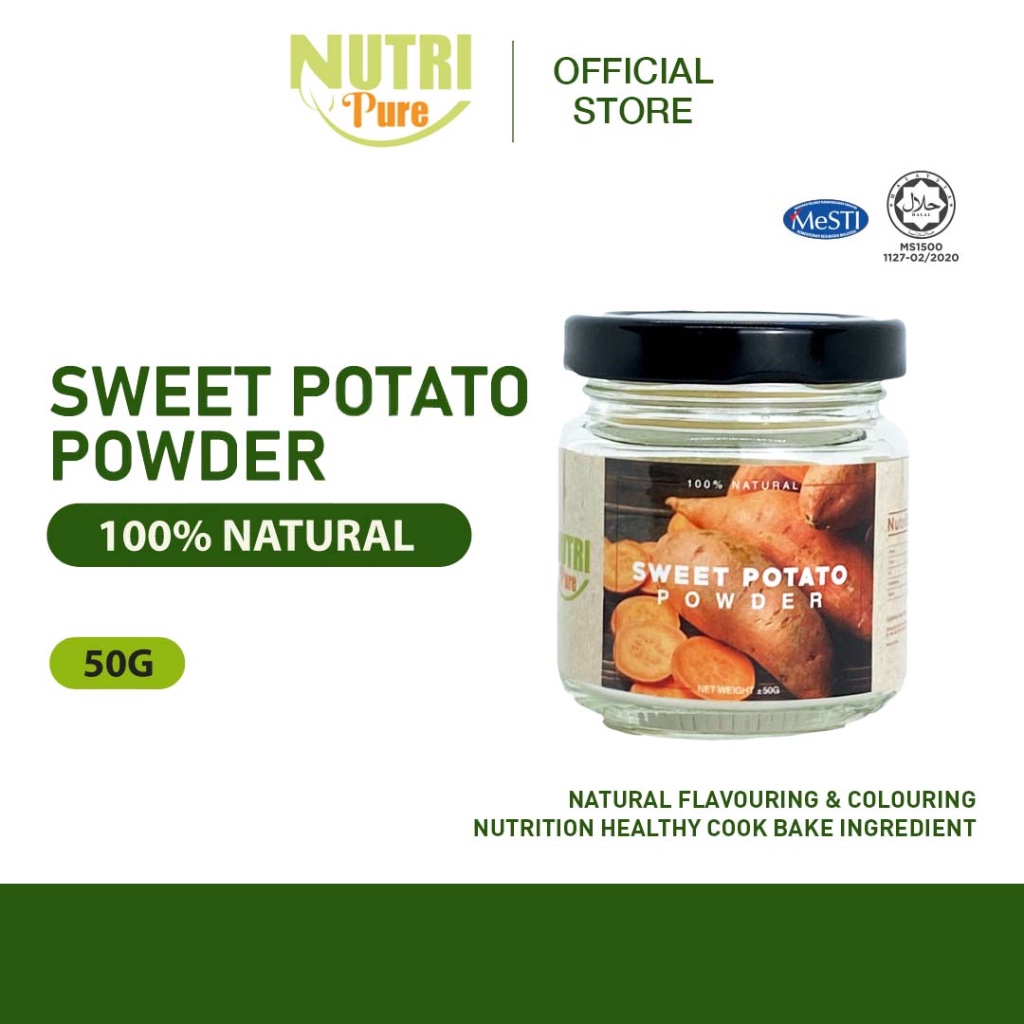 Nutri Pure Sweet Potato Powder 50g Serbuk Keledek Kuning Natural Food ...