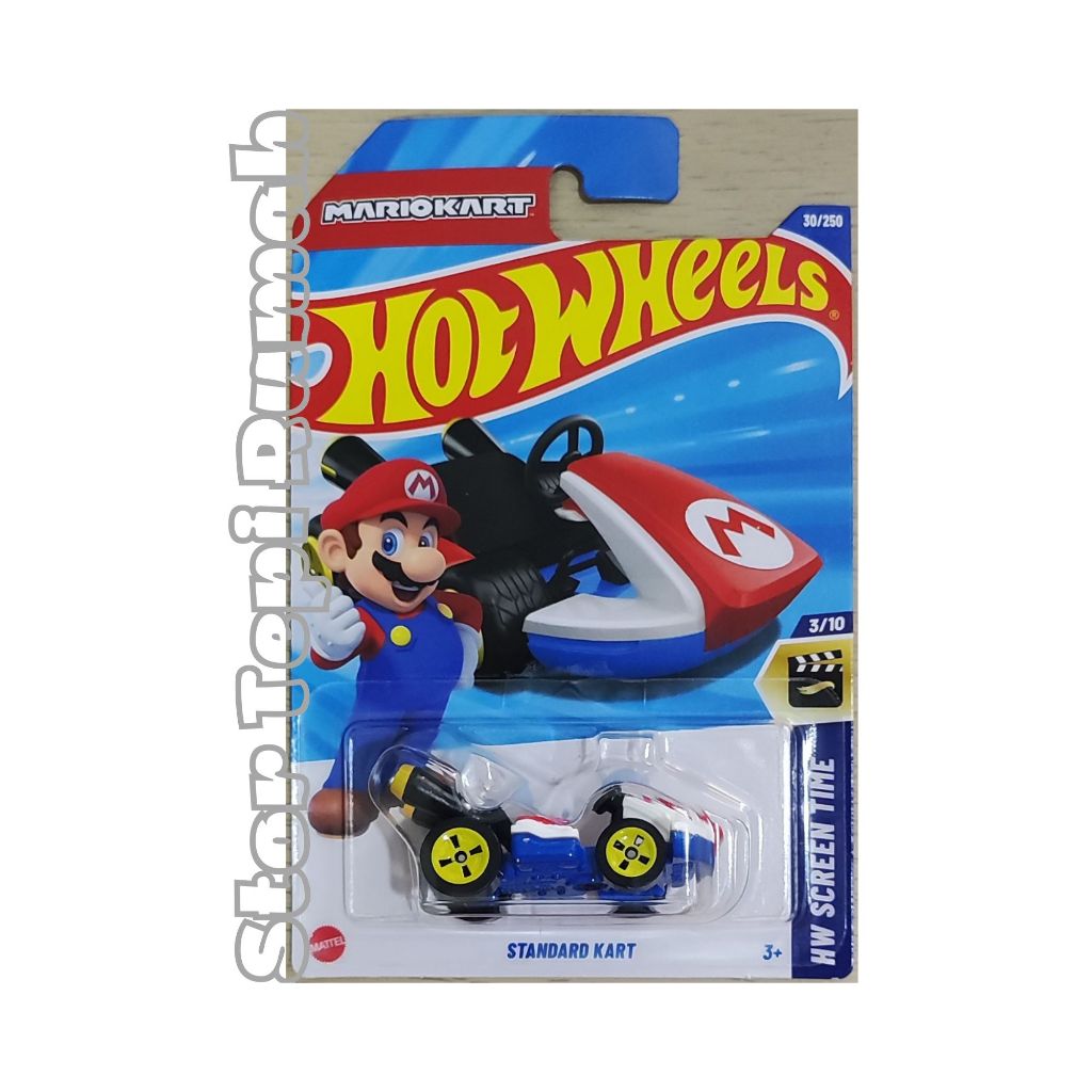 Hot Wheels Standard Kart Mario Kart HW Screen Time 8/10 (166/250) 2021 Short Card - Scala 1:64 - 6