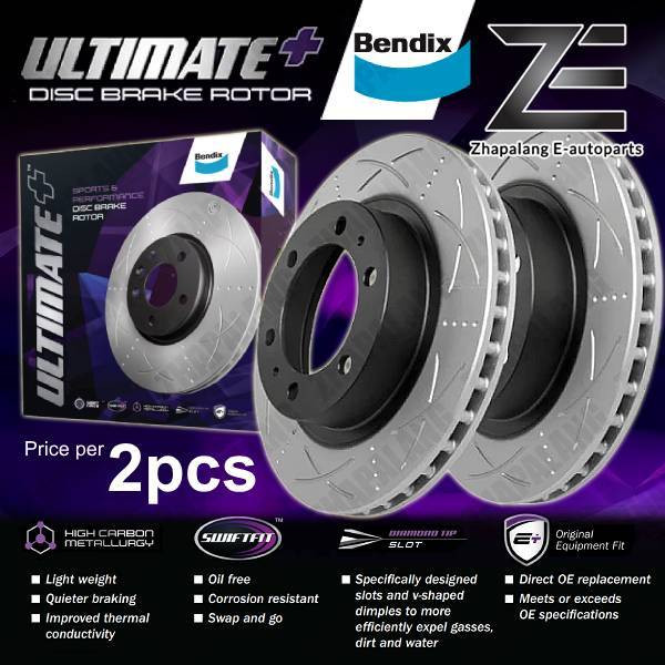 [2pcs] Bendix Ultimate+ Front Disc Rotor Honda City T9A / GM6, GN2 ...