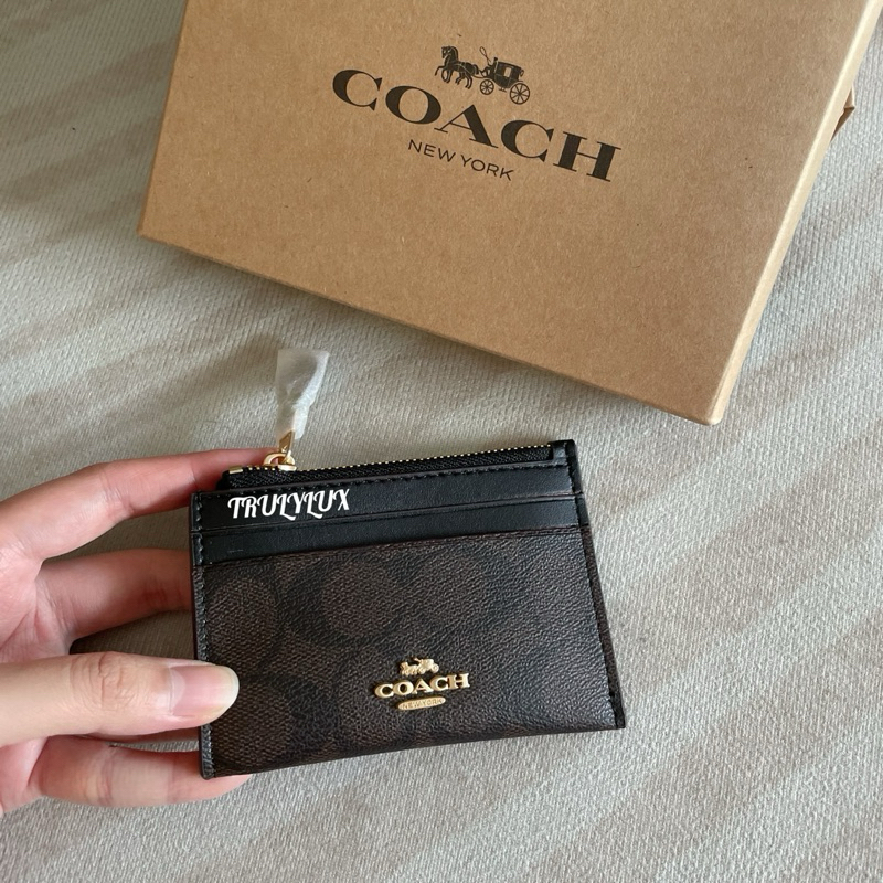 🇺🇸🇲🇾💯Authentic Coach Mini Skinny ID Card Case | Shopee Malaysia