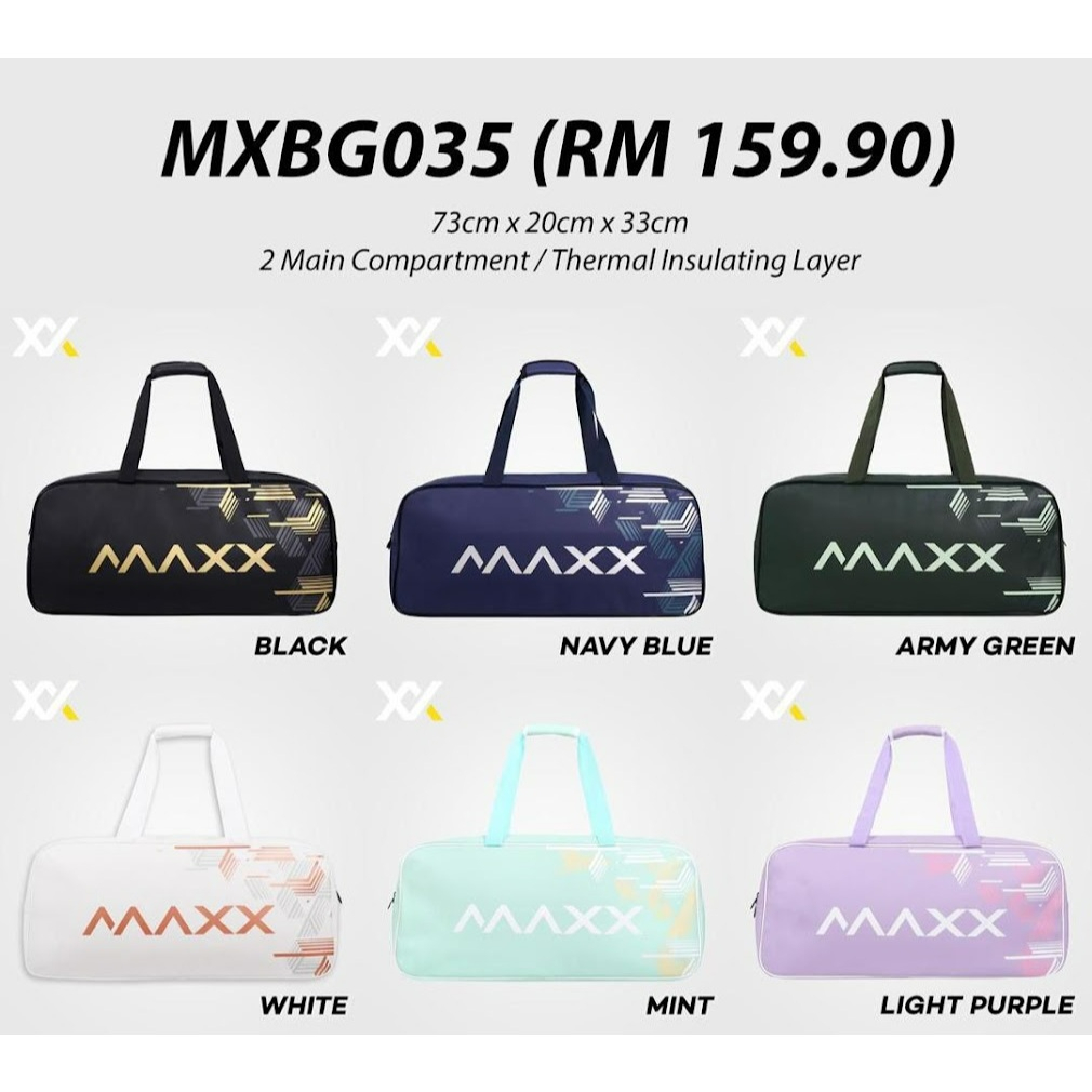 MAXX Tournament Racket Bag MXBG035 ( 100% Original ) | Shopee Malaysia