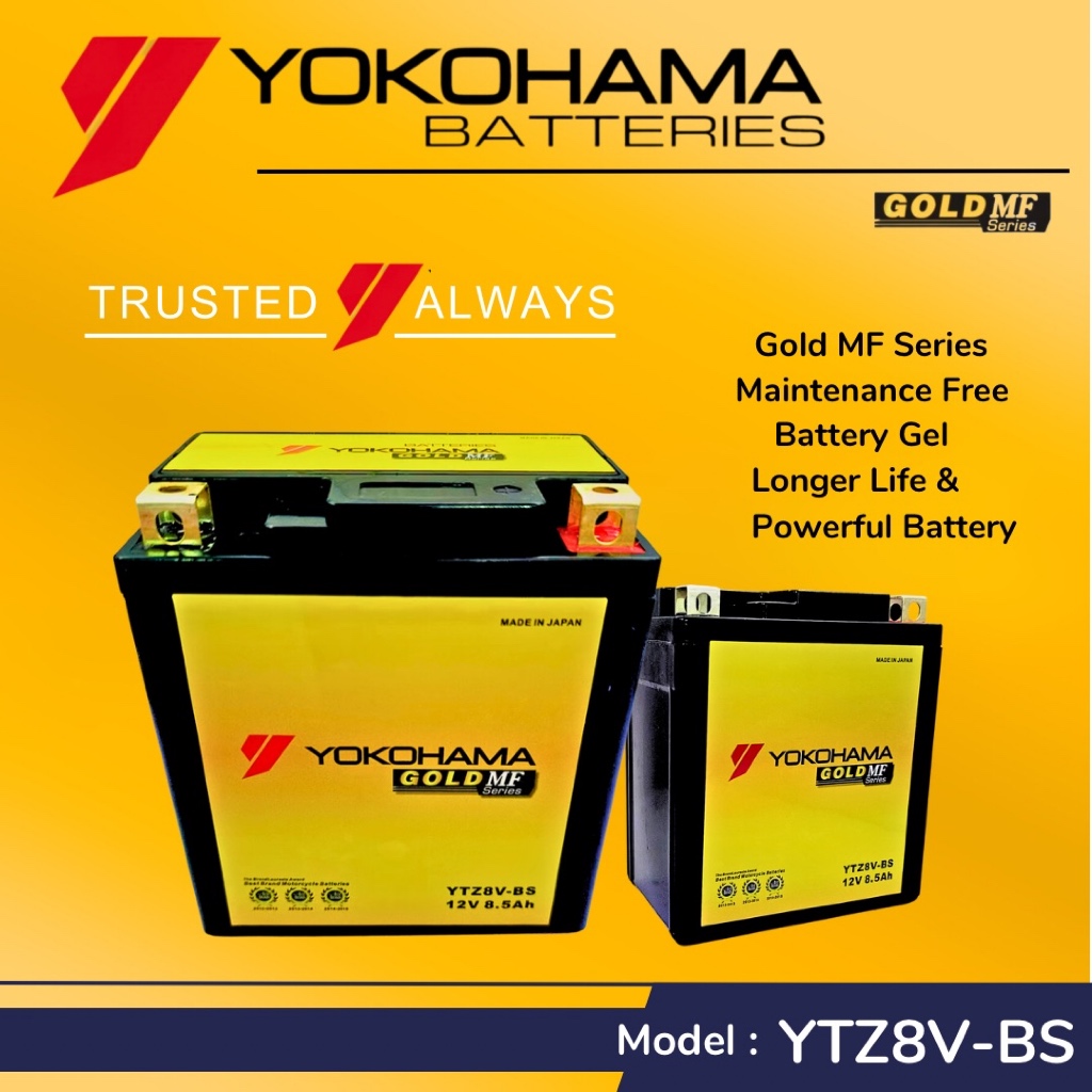 YOKOHAMA YTZ8V YTZ8 YTX7L GOLD MF SERIES BATTERY R25 XMAX250 REBEL500 ...