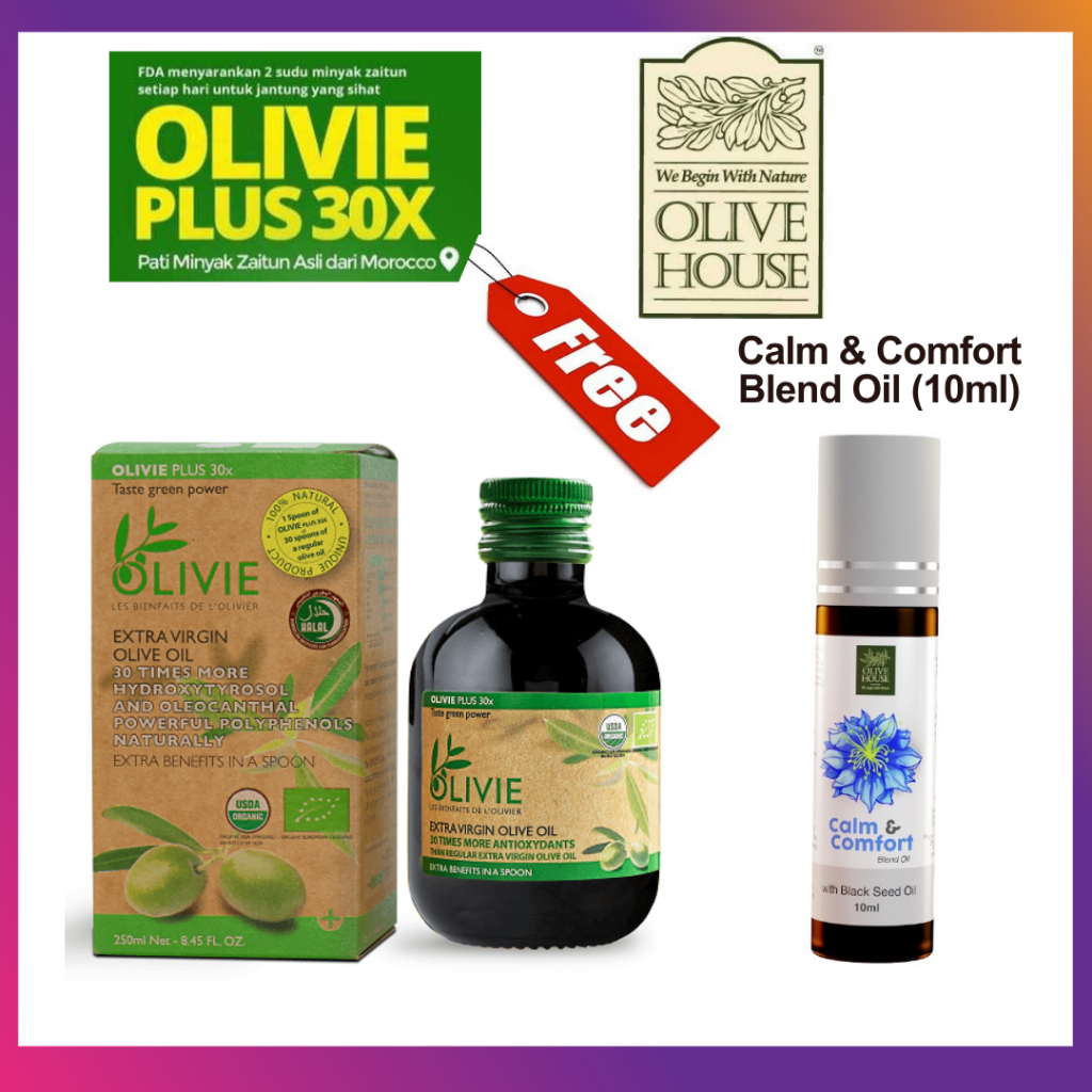 💥🔥🔥 [Olive House] Olivie Plus 30x (Extra Virgin Olive Oil) Minyak ...