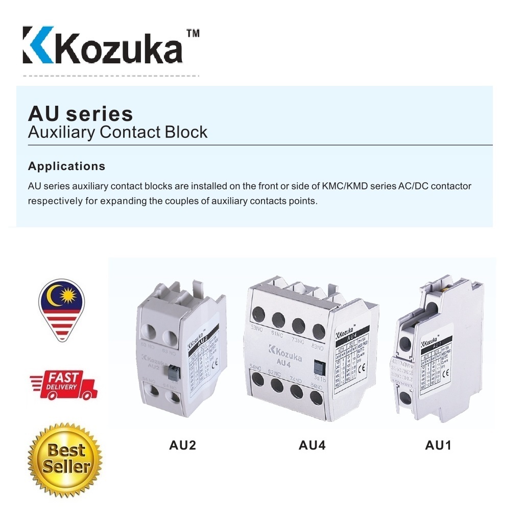 KOZUKA AU Auxiliary Contact Block & KCL Contactor Coil for KMC ...