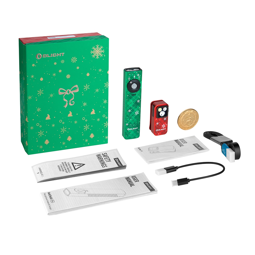 Olight Christmas Gift Box Arkfeld Pro Snowflake Pro & Oclip Pro ...