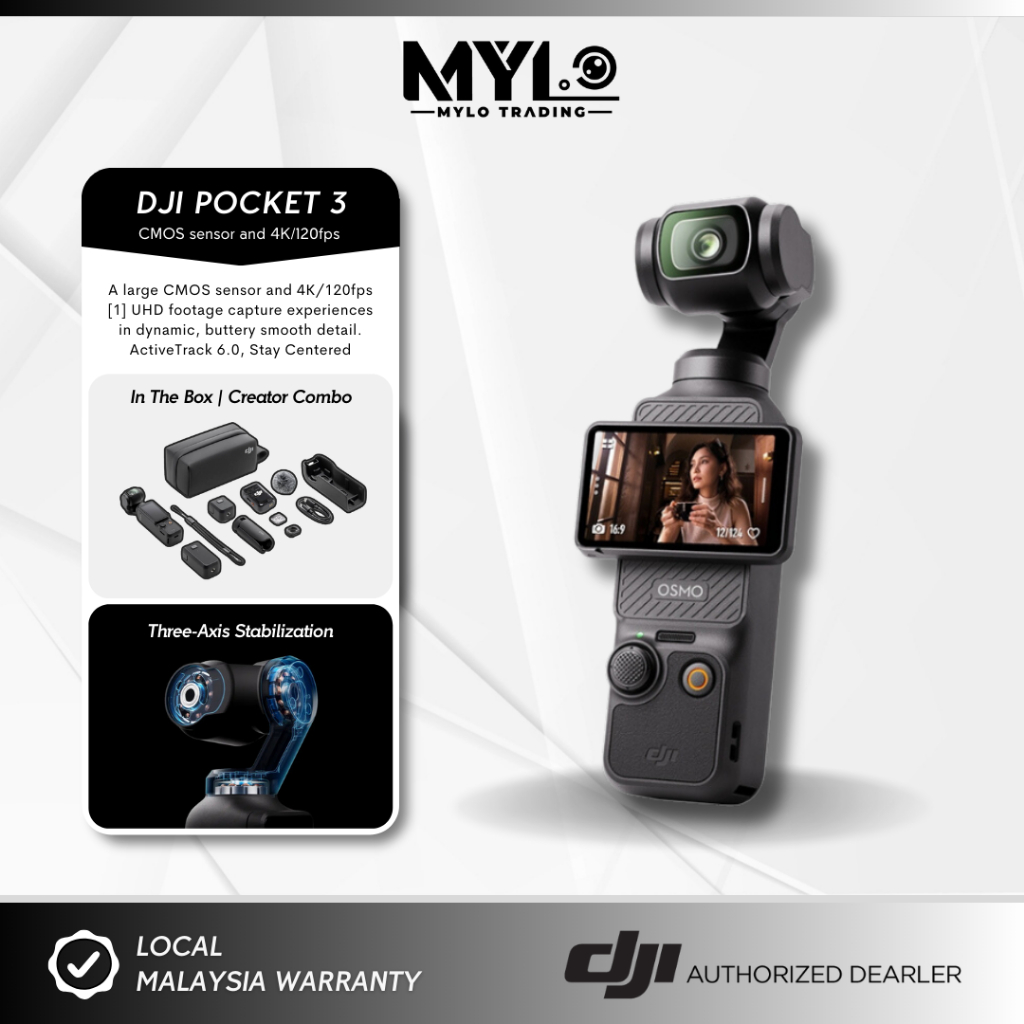 Combo Dji Osmo Pocket File Size READY STOCK) DJI Osmo Pocket 4K