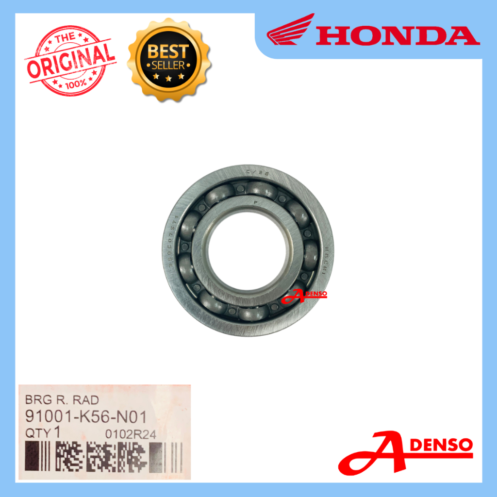 RS150 CRANKSHAFT BEARING 35X72X15 (ORIGINAL100%HONDA) 91001-K56-N01 ...