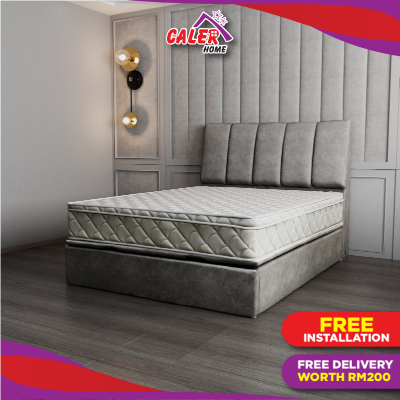Caler Home Belly Bed Frame Set (5ft) [Free Spring Mattress 10 ...