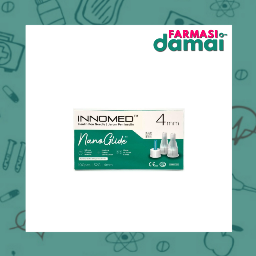 INNOMED NANOGLIDE INSULIN PEN NEEDLE 4MM - BOX 100S | Shopee Malaysia