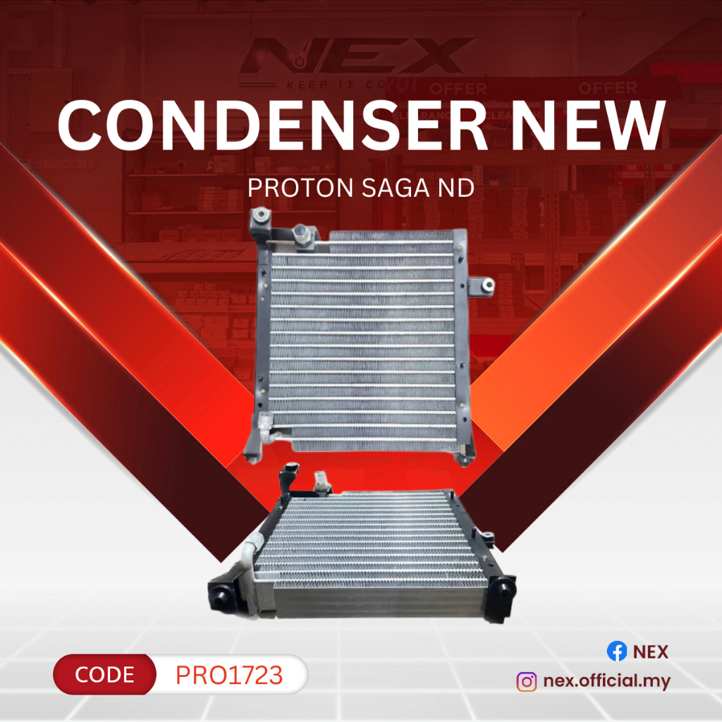 CONDENSER NEW PROTON SAGA OLD MODEL 1985-1993 FIRST GENERATION ND ...