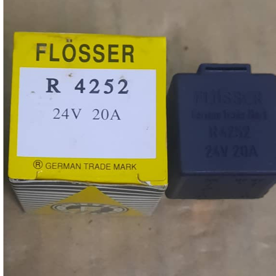 FLOSSER RELAY 24V 20A R4252 LORI / LORRY FAN MOTOR ,HEADLIGHT, WIPER ...