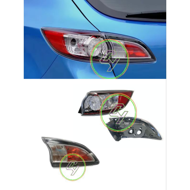 Skoda Octavia Mk2 Hatchback 2009-2013 Rear Tail Light Lamp Passenger Side Left