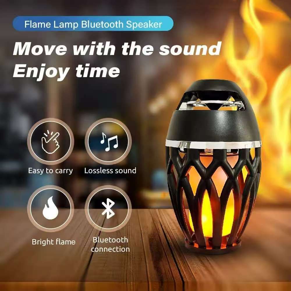Flame Bluetooth speaker atmosphere light high volume Indoor Outdoor ...