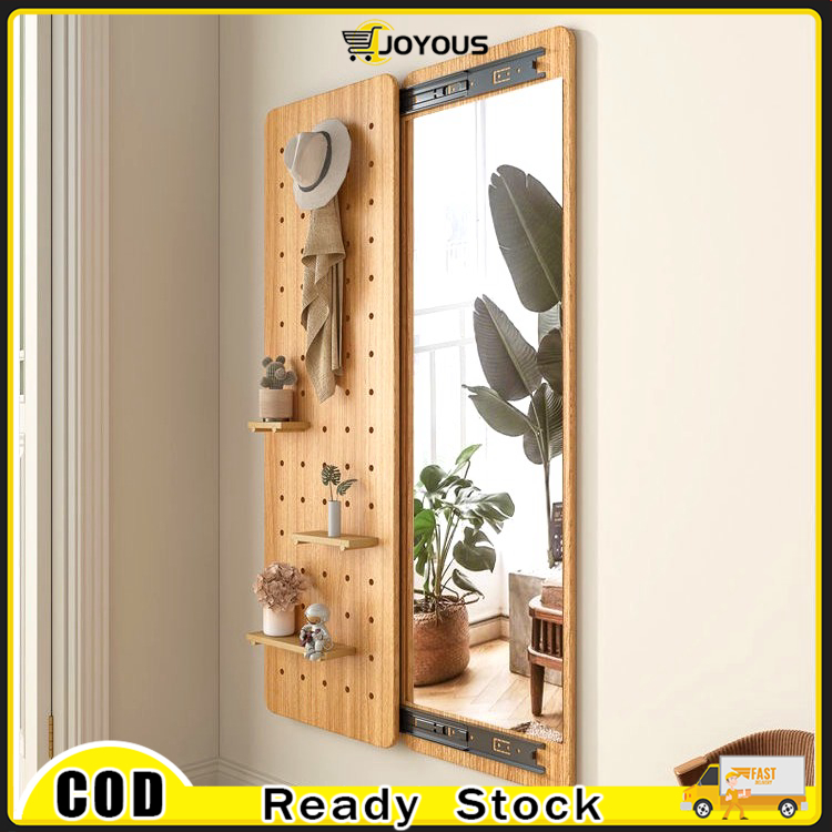 Wall Mounted Invisible Dressing Mirror Sliding Full Length Mirror ...