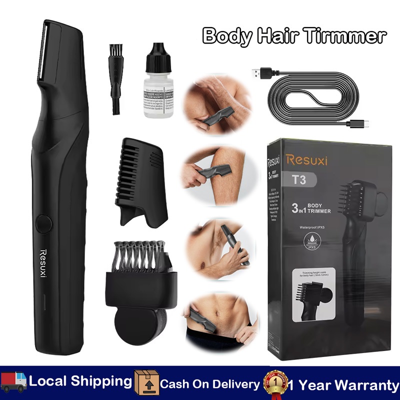 Body Hair Trimmer Groin Pubic Hair Trimmer Electric Body Shaver Bikini ...