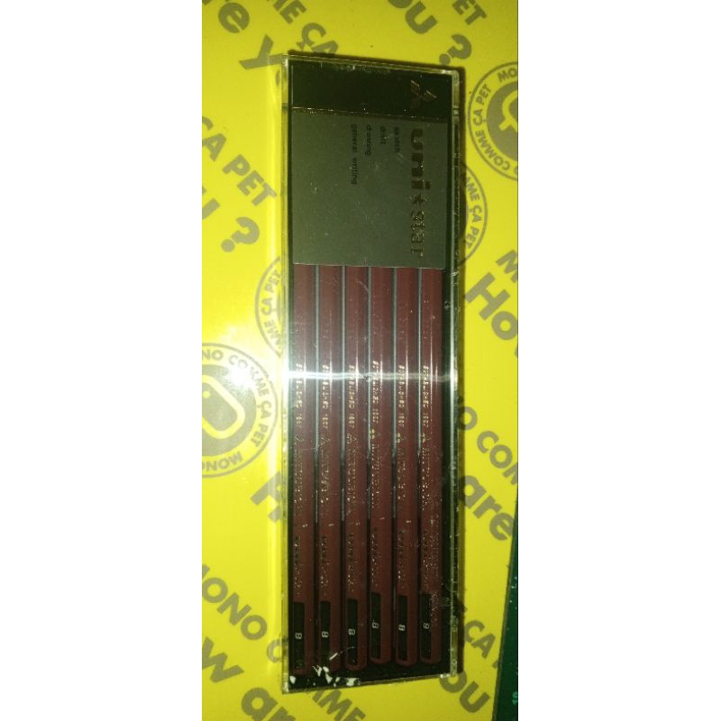 Mitsubishi Unistar Bleistifte – HB – 1 Dutzend (12 Stück) – Mit Taschen-Clip