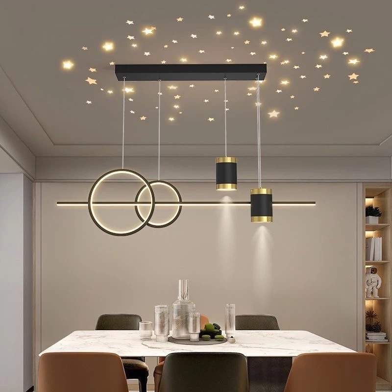 Starry Sky LED Chandelier living room chandelier dining room lighting ...