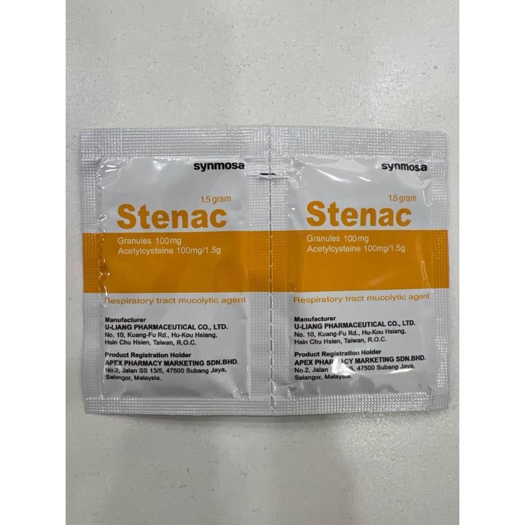 STENAC GRANULES 100MG (2 SACHETS) [EXP 01/2025] | Shopee Malaysia