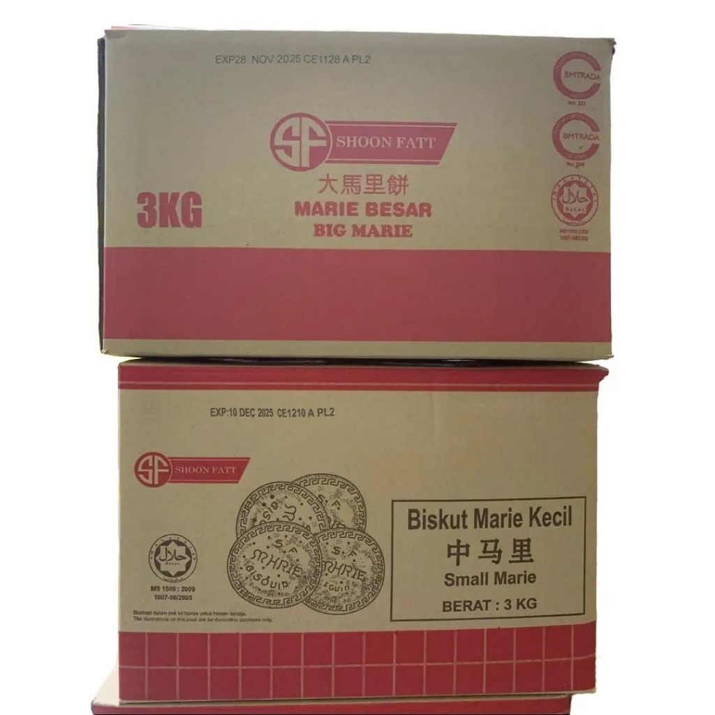 SHOON FATT BIG MARIE / SMALL MARIE BISCUITS 3KG (KOTAK) | Shopee Malaysia