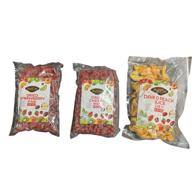 Dried Peach Slice | Dried Cherry | Dried Strawberry 1kg | Shopee Malaysia