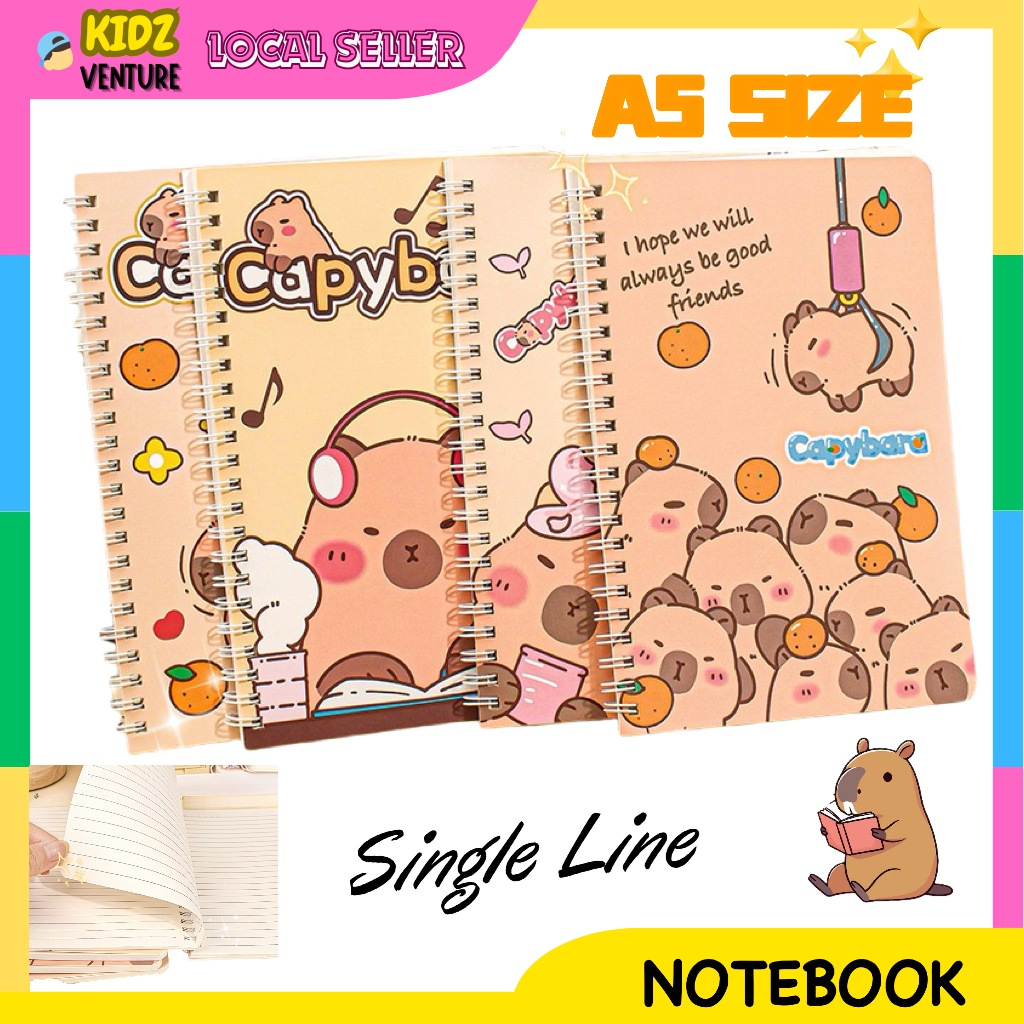 (READY STOCK)Capybara Single Line Notebook Kid Children Present Gift ...