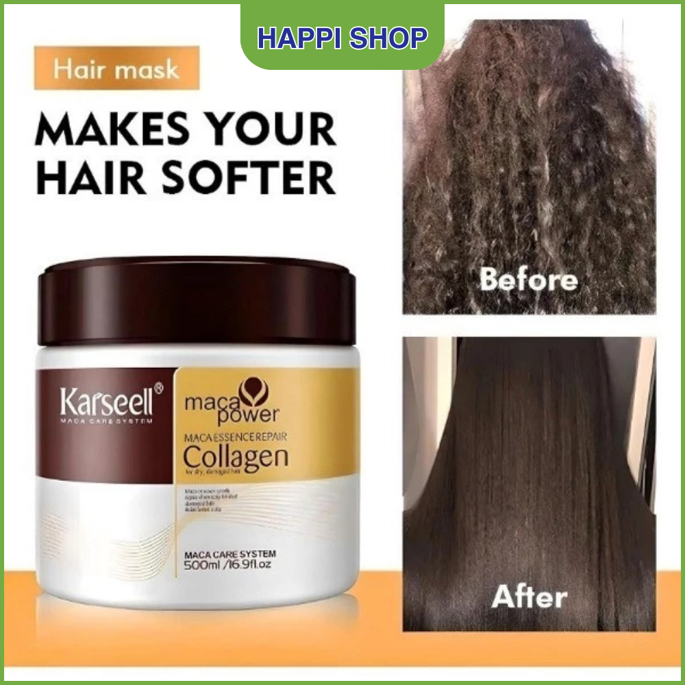 thumbnail image 2 of Collagen Maca Essence Repair Hair Treatment – 500ml / 16.9 Fl Oz – Deep Conditioning Mask 2 of 4