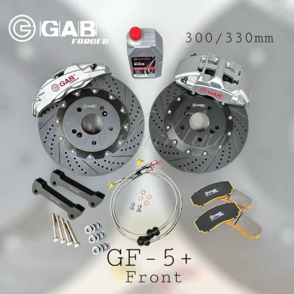 [ GAB Forged ] GF-5+/GF-5L12+ BIG 4 Piston Forged Caliper 300/330mm ...
